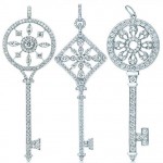 Tiffany Co White Gold Diamond Keys