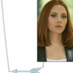Tiffany Hearts Arrow pendant worn in Captain America by Natasha Romanoff