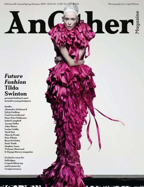 Tilda Swinton Another Magazine ss09 pink cover