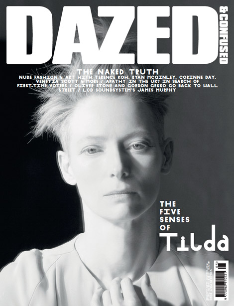 Tilda Swinton Dazed and Confused May 2010 second cover