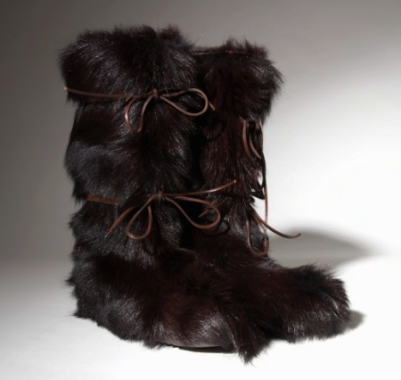 Tom Ford Fur Boots Collection black