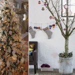 traditional Christmas Tree vs Untraditional Christmas decorated tree