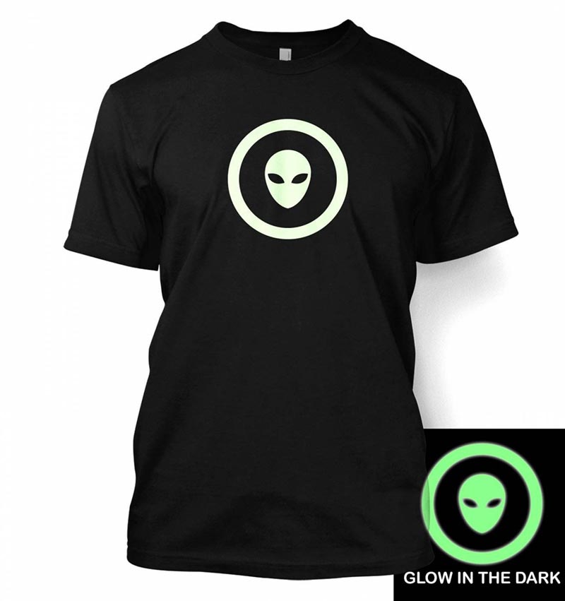 tshirt with glow in the dark print