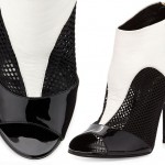 two toned black and white sandals Tamara Mellon
