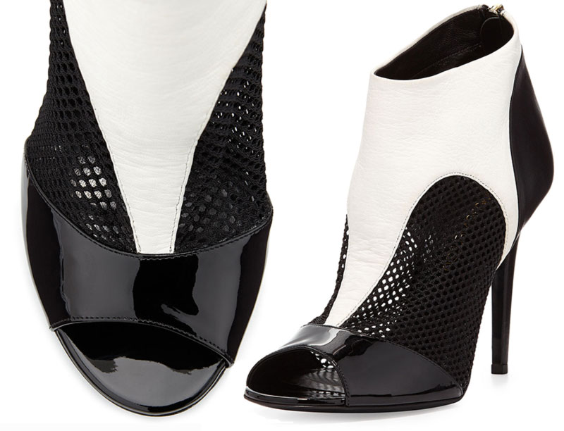 two toned black and white sandals Tamara Mellon