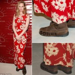 Uma Thurman Red Carpet snow boots Sorel