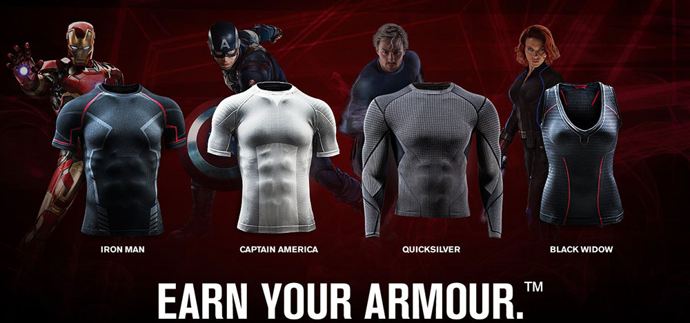 Under Armour special costumes for Avengers 2 Age of Ultron