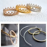 unique wedding rings earrings lunaticart