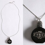 Urban Outfitters Perfume Bottle Necklace black