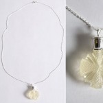 Urban Outfitters Perfume Bottle Necklace white