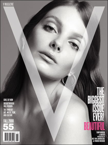 V Magazine 55 fall 2008 Eniko Mihalik cover
