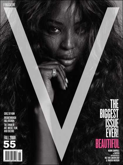 V Magazine 55 fall 2008 Naomi Campbell cover