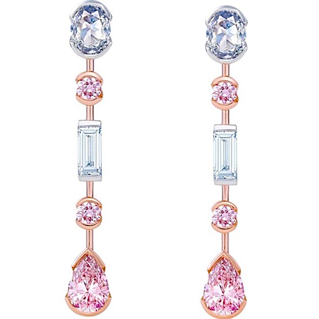 Valentine s day gifts ideas pink DeBeers earrings