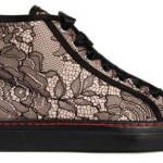 Valentino black lace sneakers