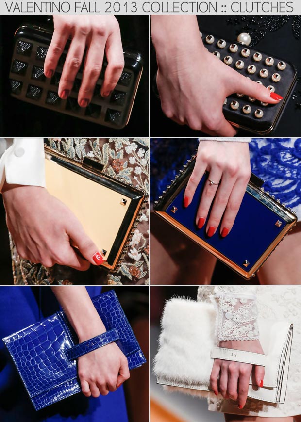 Valentino Fall 2013 Dutch collection clutches