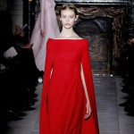 Valentino Spring 2013 Couture red cape dress