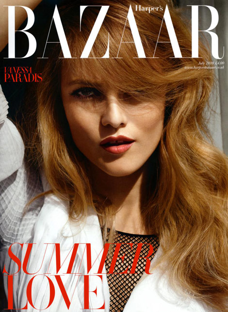Vanessa Paradis Does UK Harper’s Bazaar July 2010