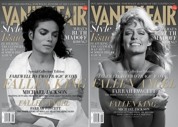 Vanity Fair September 2009 Michael Jackson Farrah Fawcett cover large
