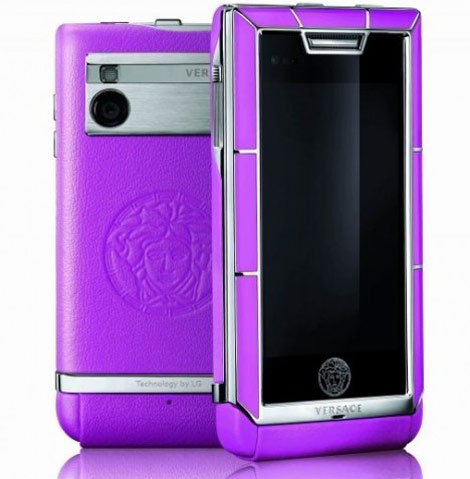 Versace Unique LG mobile phone purple