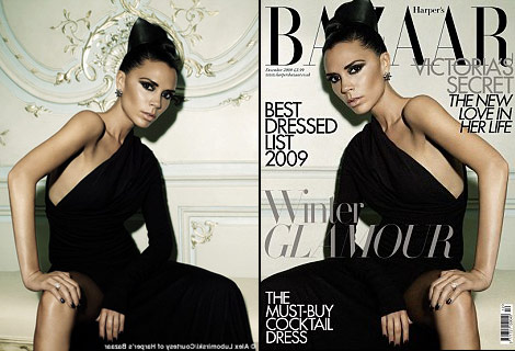 Victoria Beckham Harper s Bazaar December 09 cover