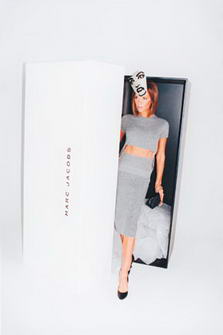 Victoria Beckham for Marc Jacobs Coming out of the Box