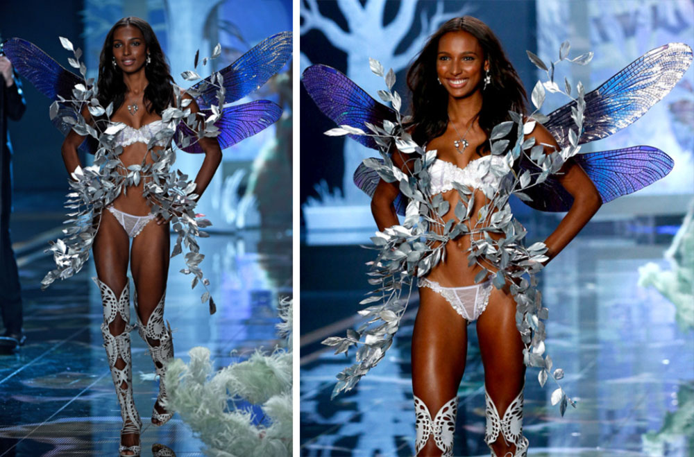 Victoria s Secret 2014 Fashion Show Jasmine Tookes Fairy  wings