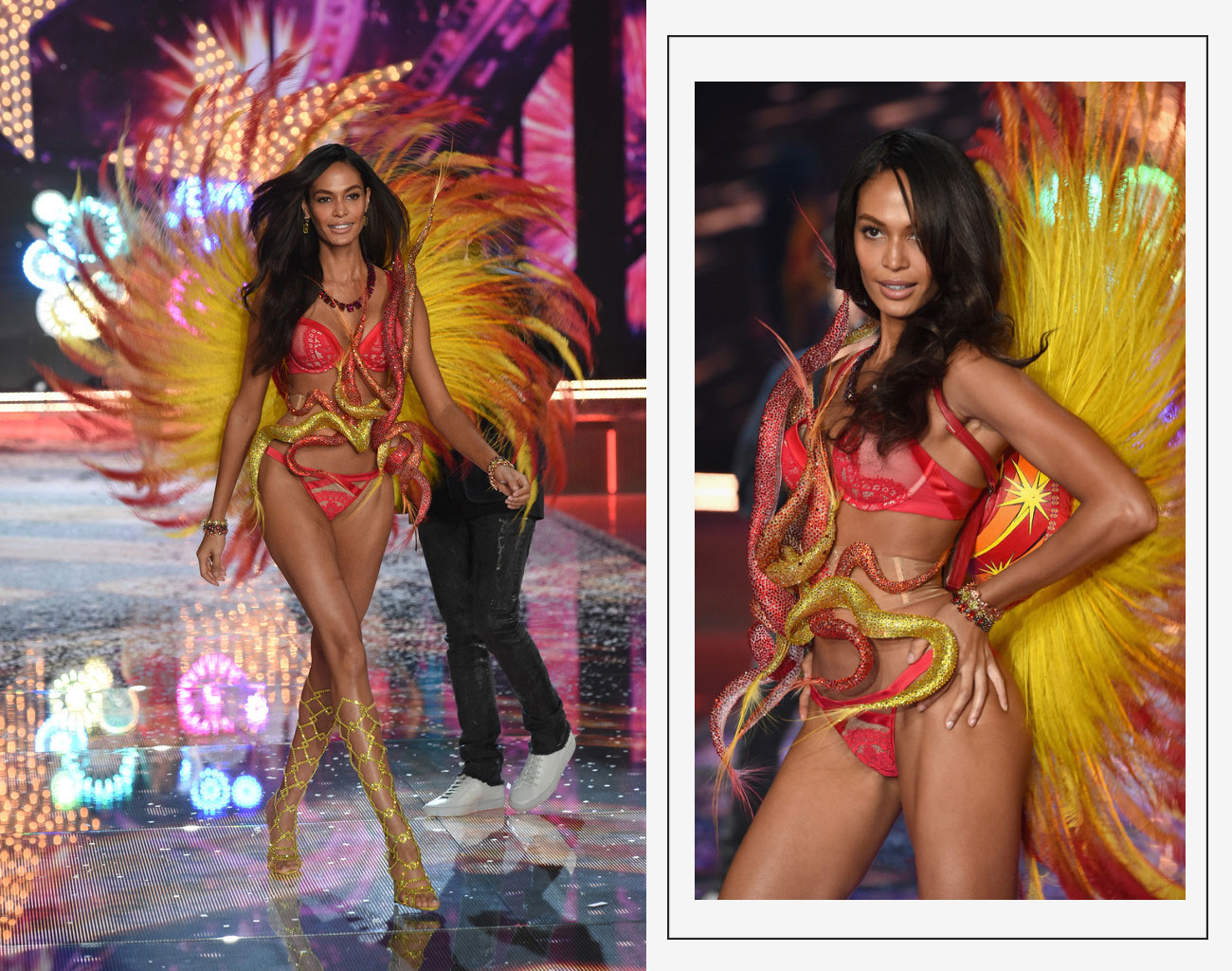 Victorias Secret 2015 fashion show Joan Smalls wings