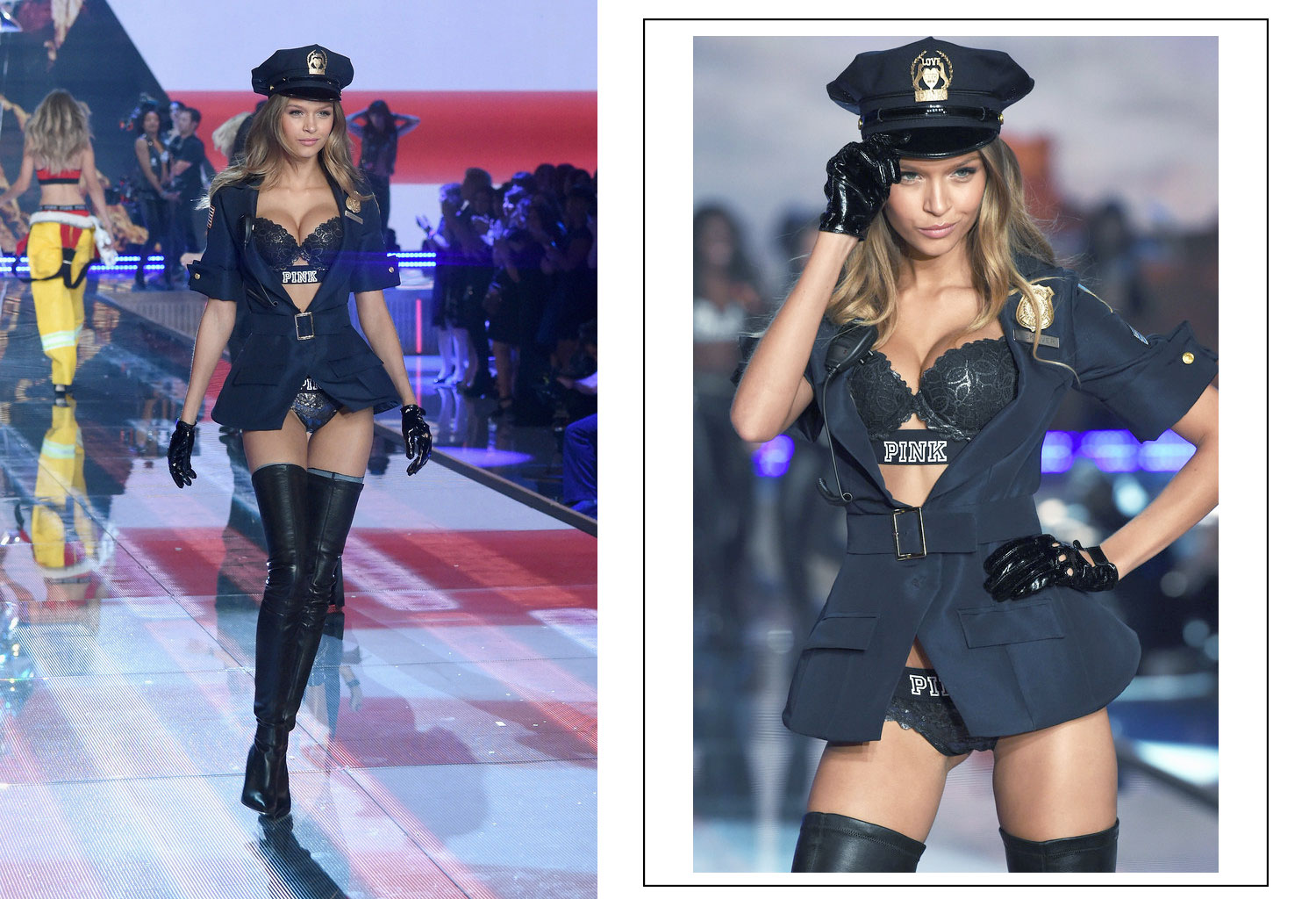 Victoria s Secret 2015 fashion show Josephine Skriver police uniform