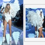 Victorias Secret 2015 fashion show Kate Grigorieva white wings