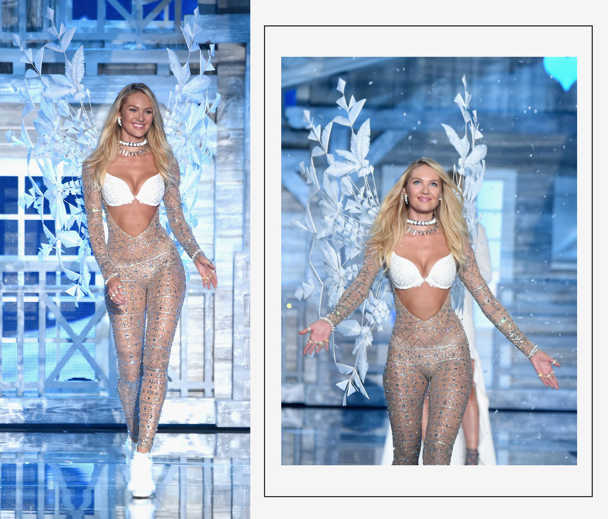 Victorias Secret Fashion Show Candice Swanepoel snow wings