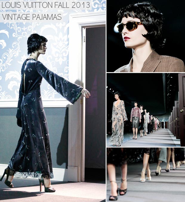 vintage pajamas Fall 2013 Louis Vuitton