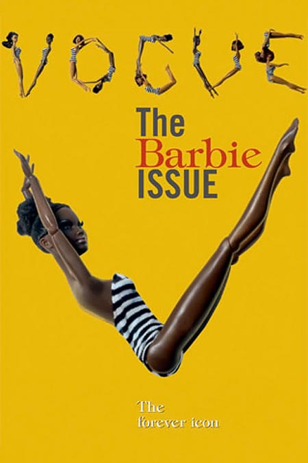Vogue Italy July 2009 black Barbie cover
