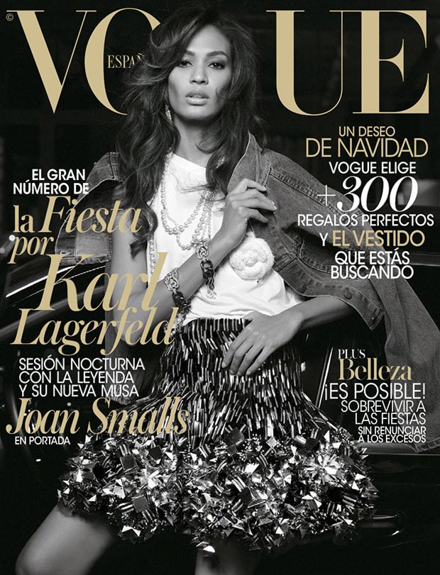 Vogue Spain December 2013 cover Joan Smalls