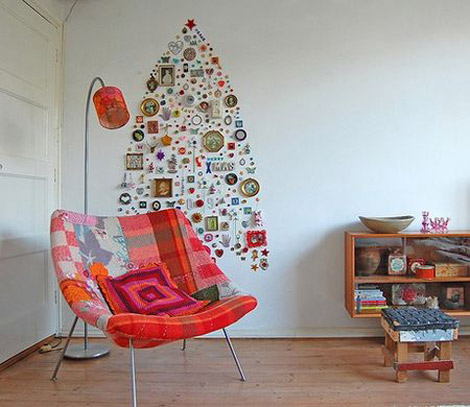 wall christmas tree