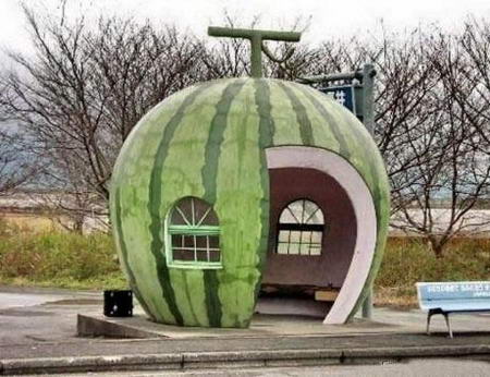Watermelon Creative Bus Stop