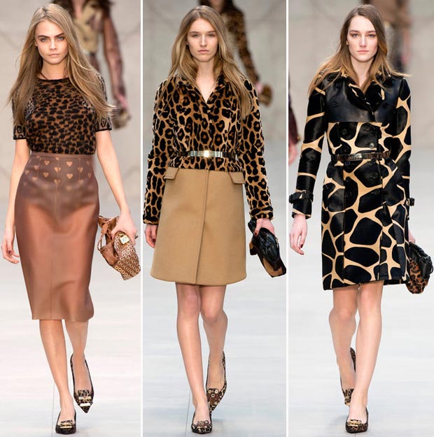 wear leopard print for fall Burberry Fall 2013 collection