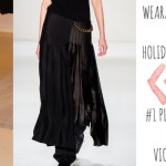 wearable Holidays Party idea Victoria Beckham maxi skirt