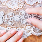 wedding veil diy lace crystals