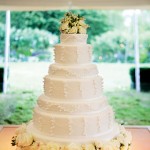 white romantic wedding cake Kate Moss wedding