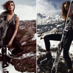 winter slopes fashion Daria Werbowy Nadeja Savcova