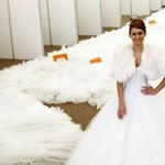 World s longest wedding gown train