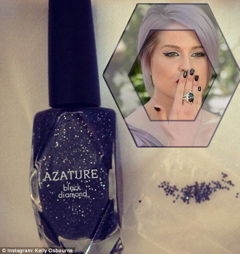 worlds most expensive manicure Kelly Osbourne Emmies Black Diamond nails