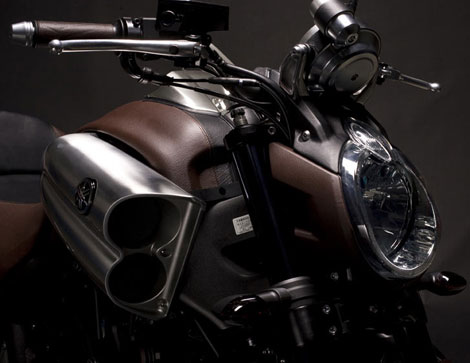 Yamaha Hermes leather details VMax