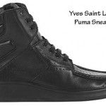 YSL Puma sneakers black leather