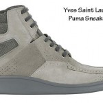 YSL Puma sneakers gray suede