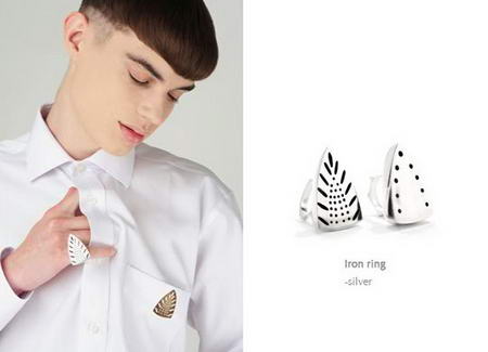 Yunju Lee jewelry iron ring brooch