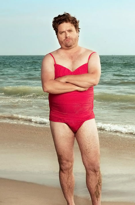 Zach Galifianakis Vanity Fair magazine Swimsuit calendar