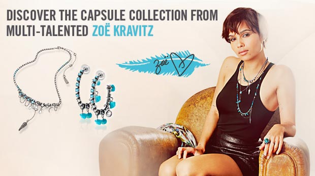 Zoe Kravitz Jewelry Swarovski Crystallized
