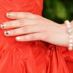 Zooey Deschanel 2013 Golden Globes nails jewelry