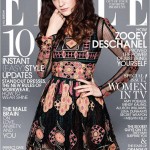 Zooey Deschanel lovely retro dress Elle magazine cover